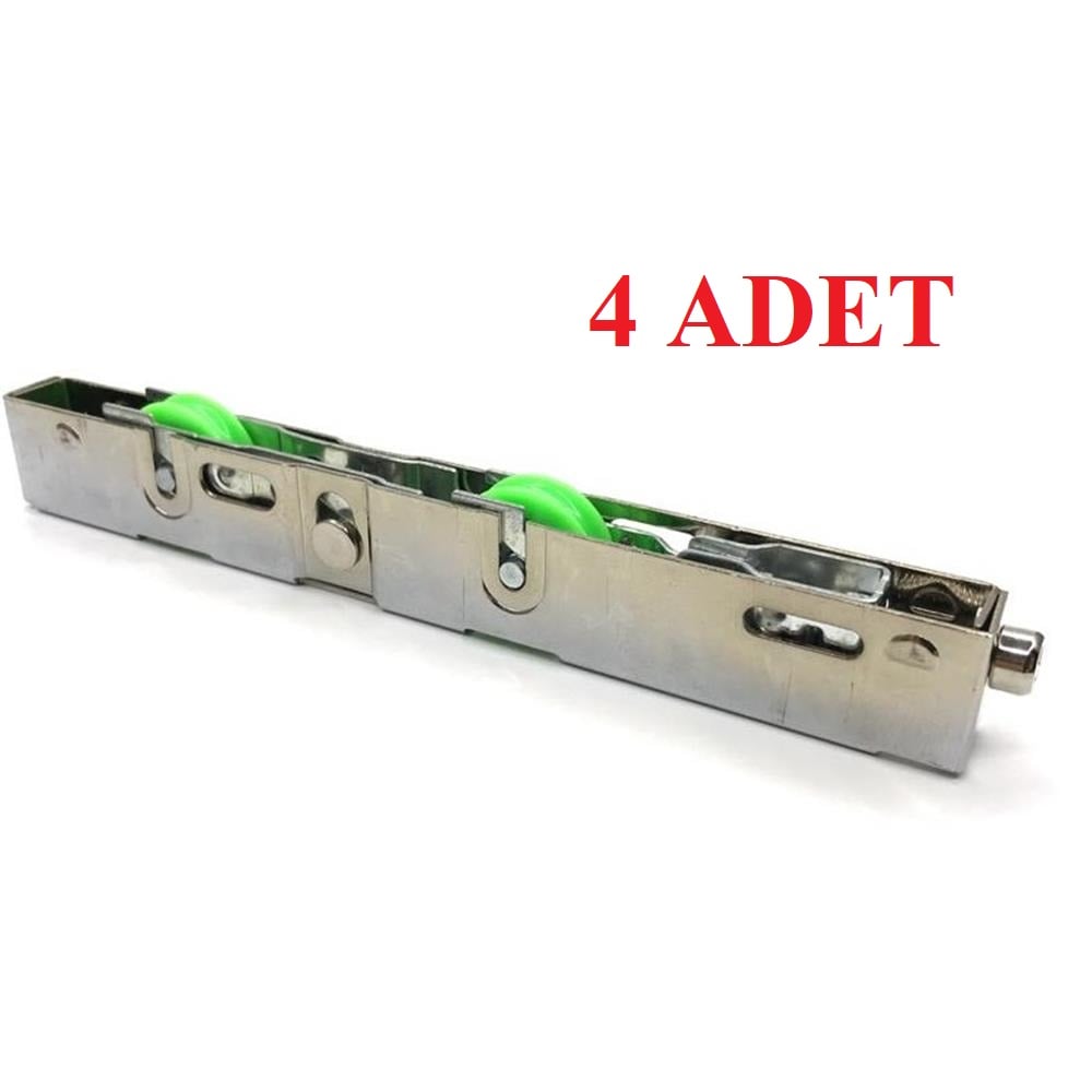 Sürme Çelik Çift Rulmanlı Yeşil Teker (4 Adet)
