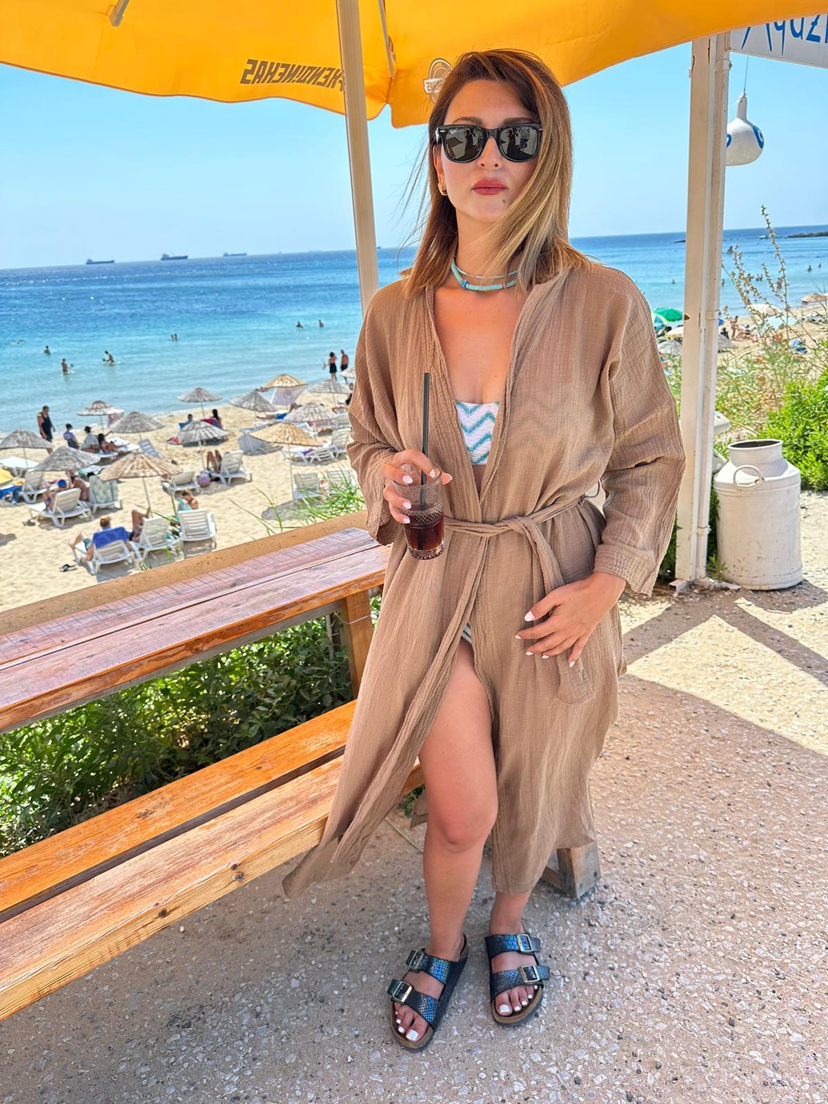 Blanca İpek Kimono Standart Beden 