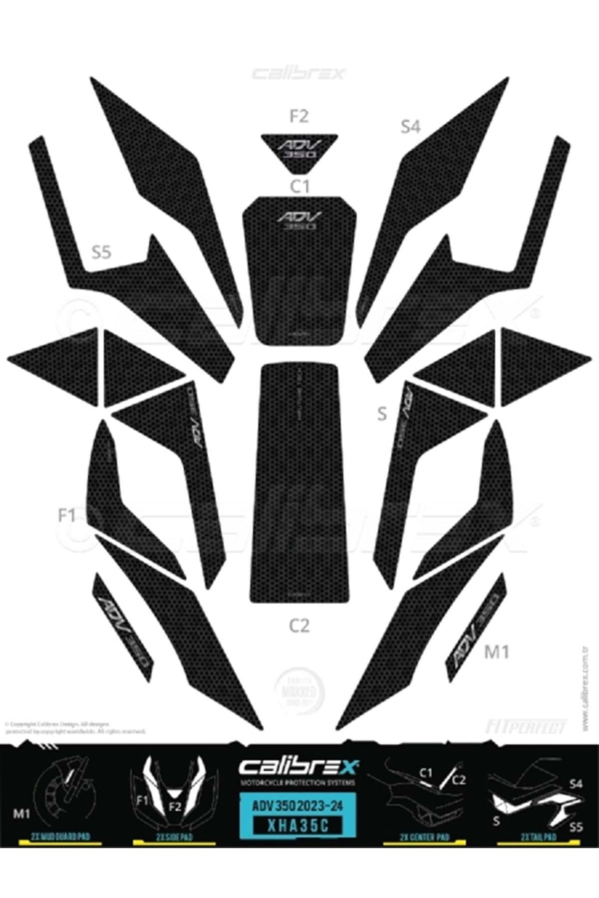 Adv 350 Tank Pad Full Set Xha35m
