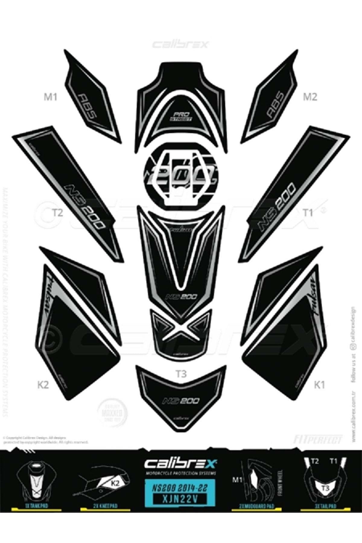 Bajaj Pulsar Ns200 Tank Pad Full Set Xjn22v