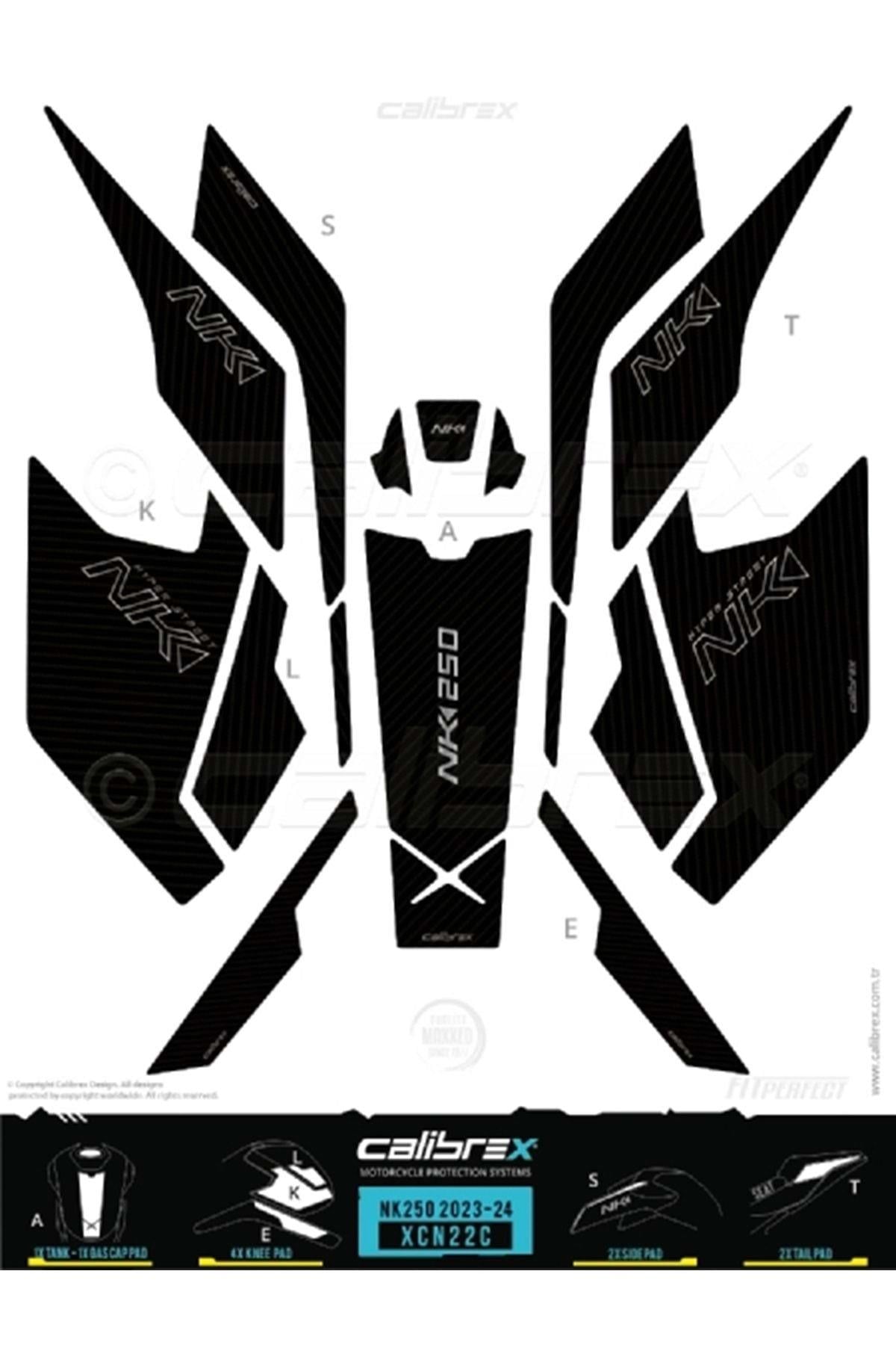 Cfmoto 250 Nk Tank Pad Full Set Karbon Xcn22c