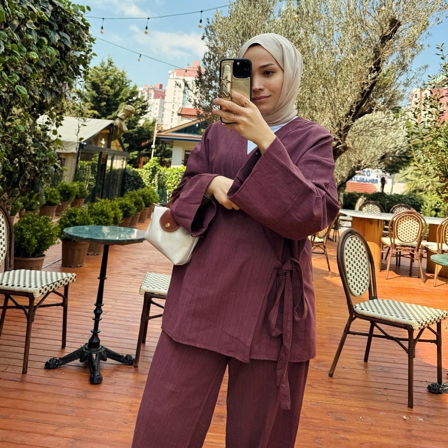 Ham keten takım bordo