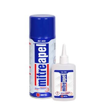 APEL MITREAPEL AC400 Hızlı Yapıştırıcı Set - 400 ml Aktivatör + 100 gr Profesyonel Yüksek Mukavemetli MDF ve Ahşap Yapıştırıcı Kiti