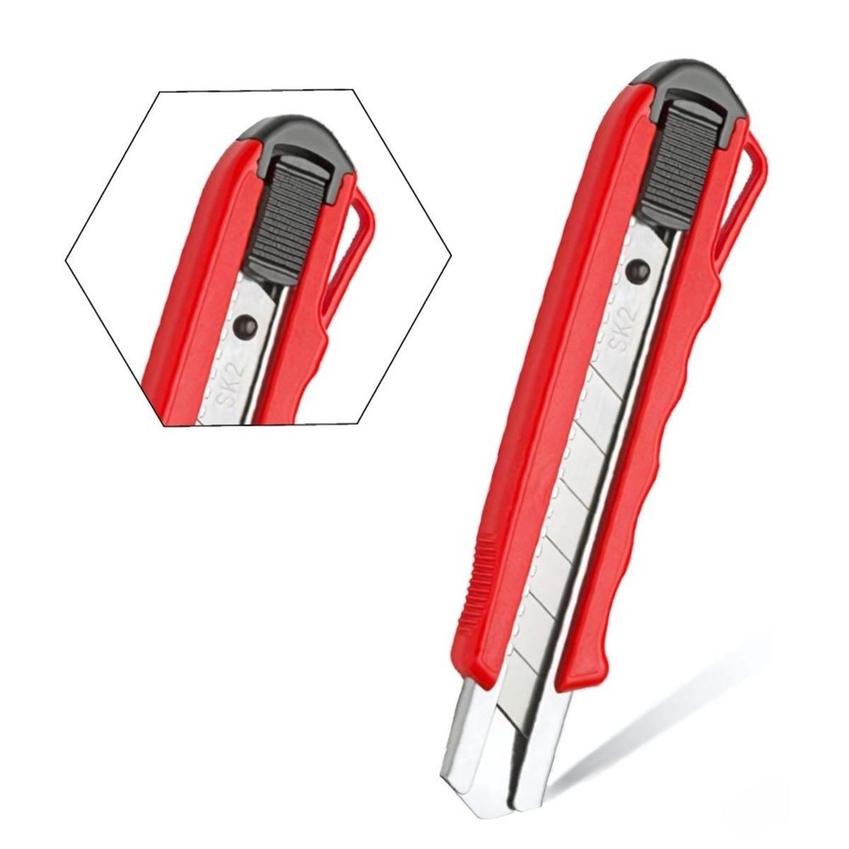 ARSTECH ARS100308 Ağır Sanayi Tipi Maket Bıçağı 25 MM (5125) - Ultra Geniş Vidalı Kilitli Kalın Falçata
