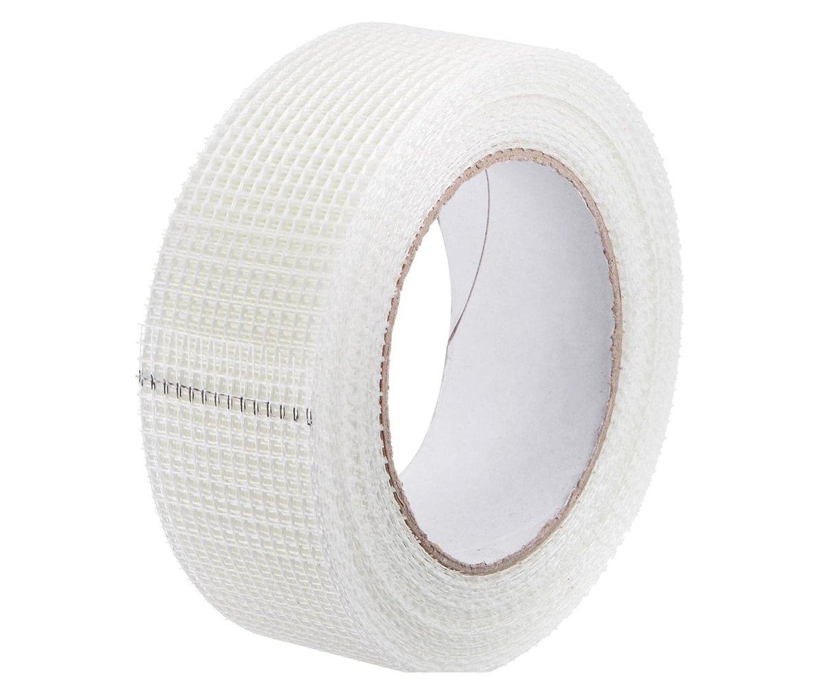 ARSTECH Derz Bandı 100 mm x 90 mt - Profesyonel Kendinden Yapışkanlı Fileli Alçıpan Çatlak Önleyici File Bant