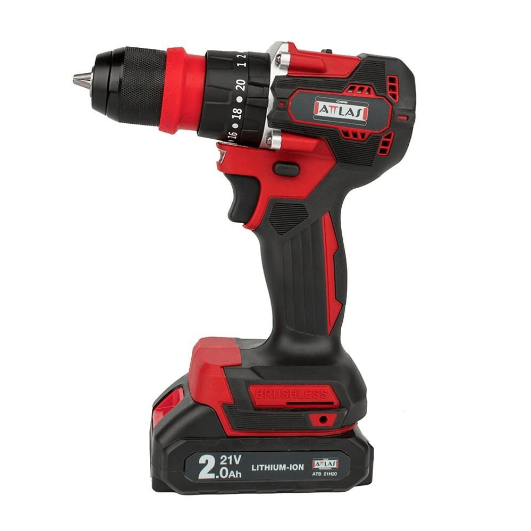 ATTLAS ATB 21 BLPDX-202C Kömürsüz 2x2.0Ah Çift Akülü Darbeli Matkap (A0104098)