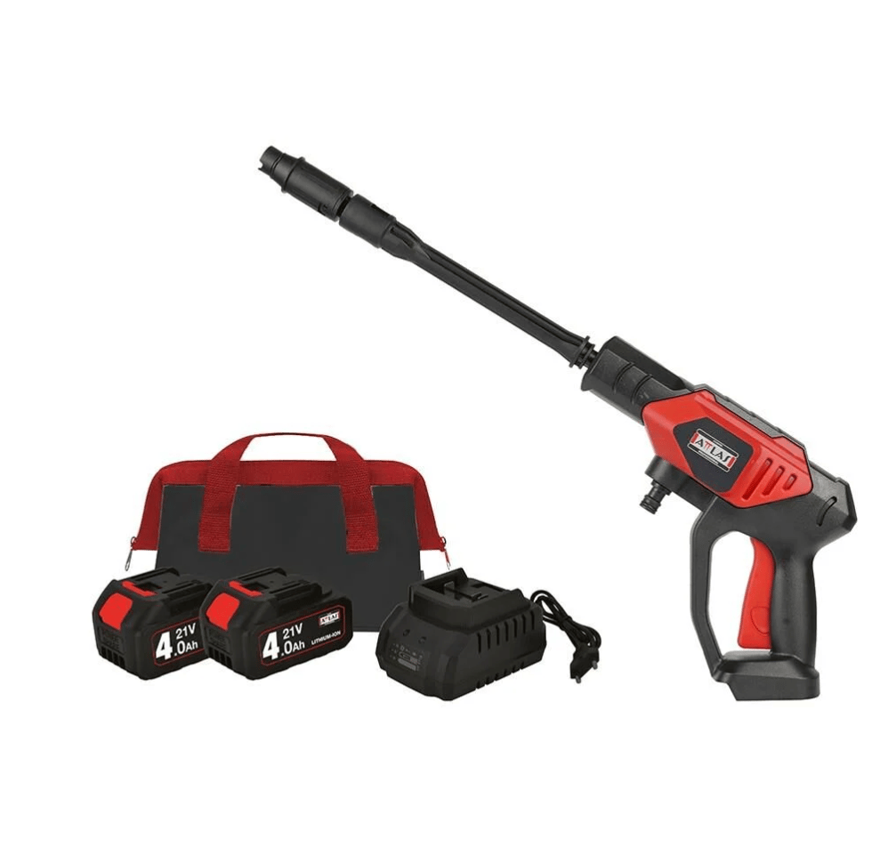 ATTLAS ATB21 HPW-402C 21V 2x4.0Ah Çift Akülü Basınçlı Tabanca Yıkama Makinesi