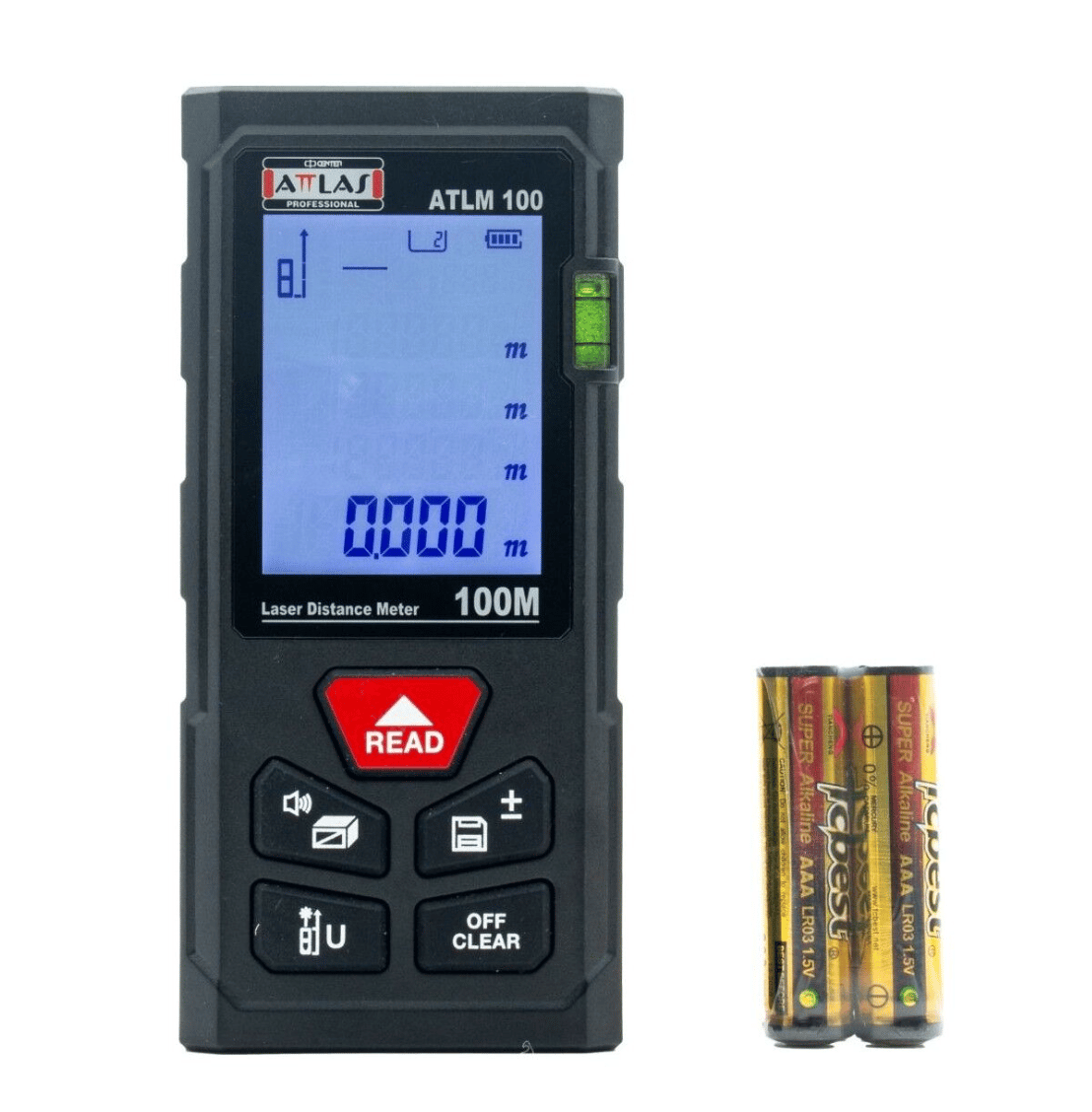 ATTLAS ATLM100 Lazer Metre (100 mt) - A0106041 Profesyonel Dijital Mesafe Ölçer