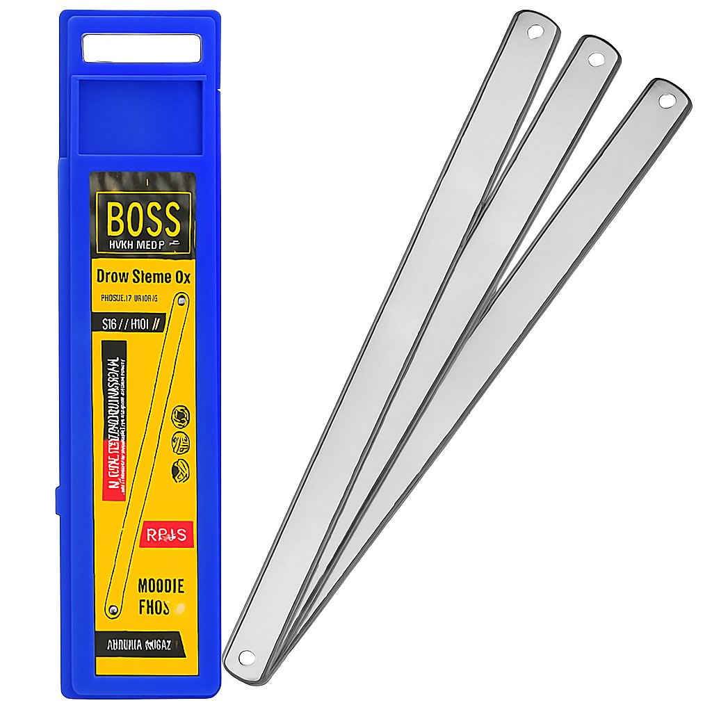 BOSS Demir Testere Ağzı 300 mm - Profesyonel Isıl İşlem Görmüş Çelik Metal, Profil, Bakır ve Plastik Kesme Testere Bıçağı
