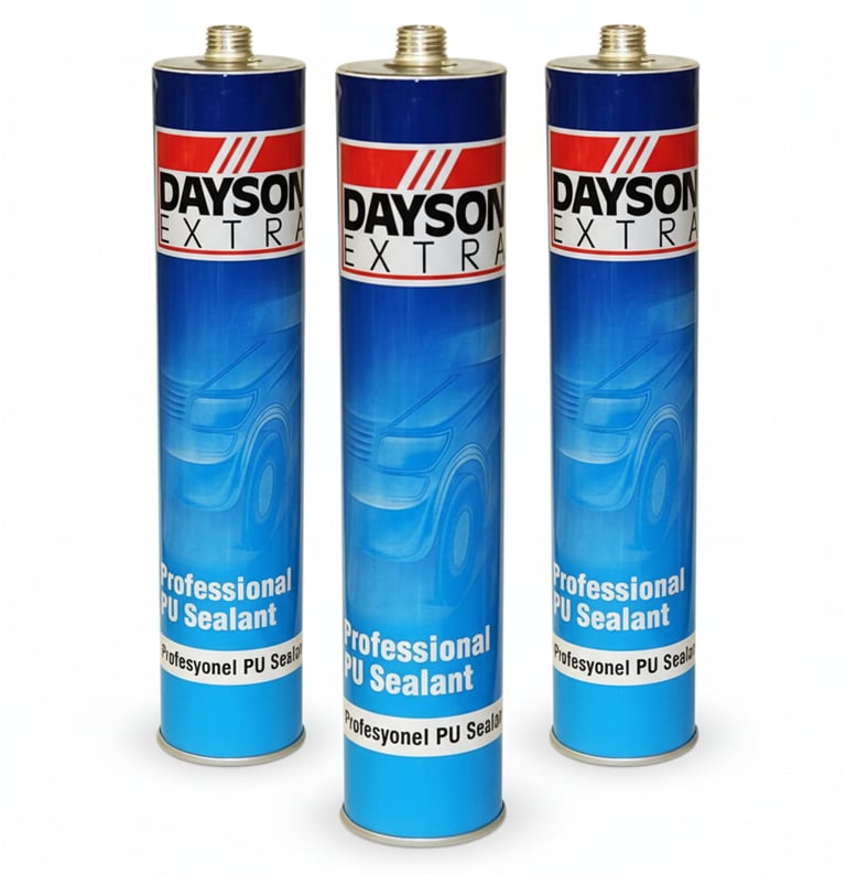 DAYSON EXTRA PU Mastik Antrasit Gri 280 ml - Profesyonel Poliüretan Otomotiv ve Yapı Yapıştırıcı Sızdırmazlık Macunu