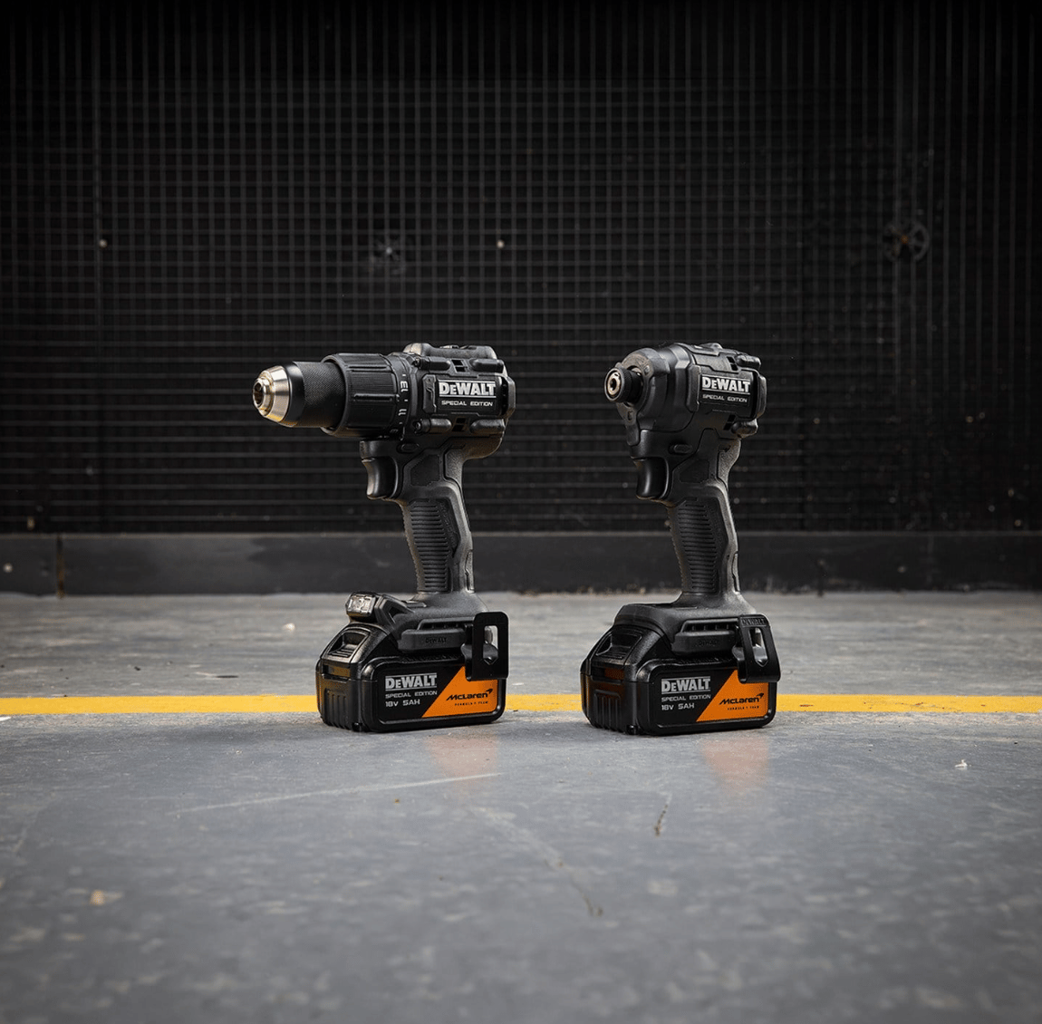 DEWALT 18V 5.0 Ah McLaren Limited Edition Kömürsüz Akülü İkili Kombo Set