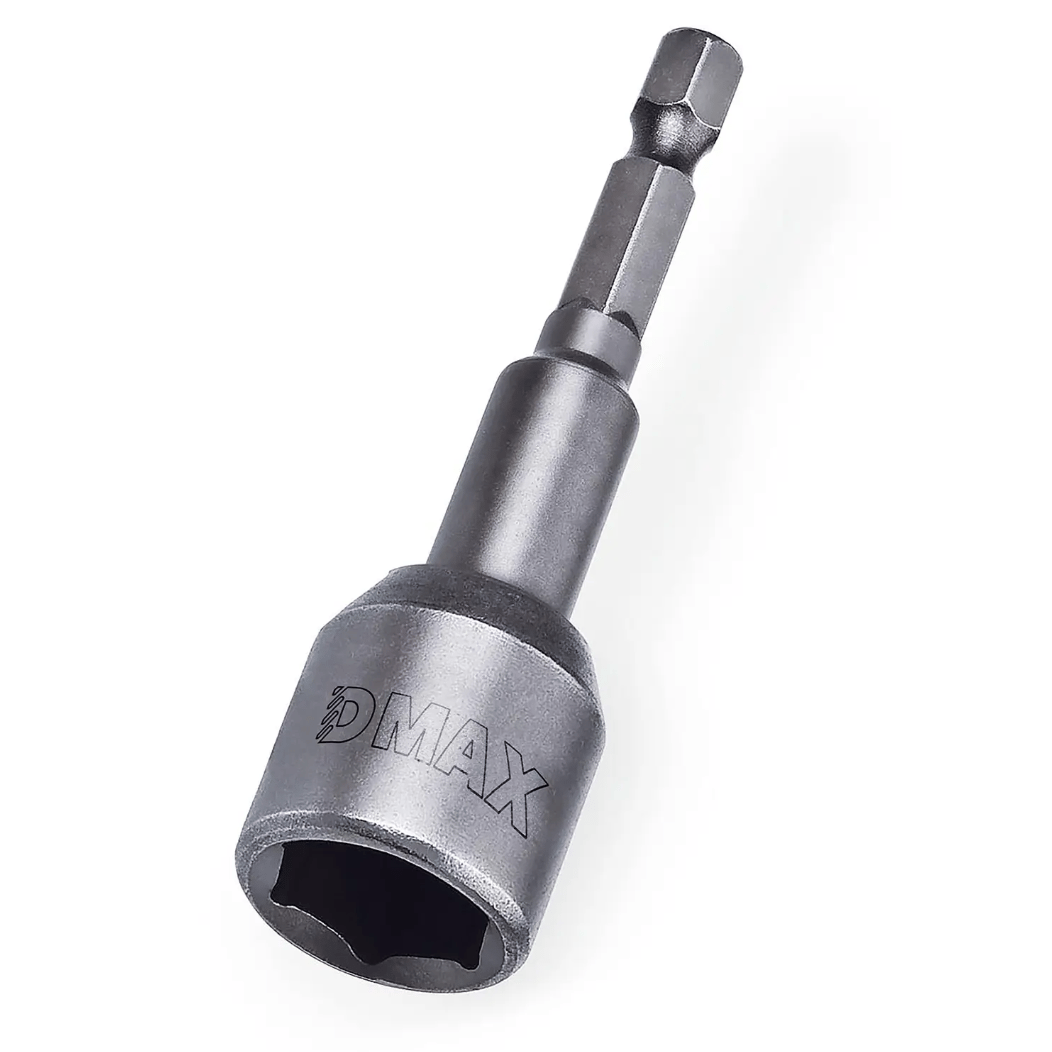 DMAX DMX4331 Manyetik Somun Adaptörü 8x45 mm – Profesyonel Matkap ve Vidalama Ucu