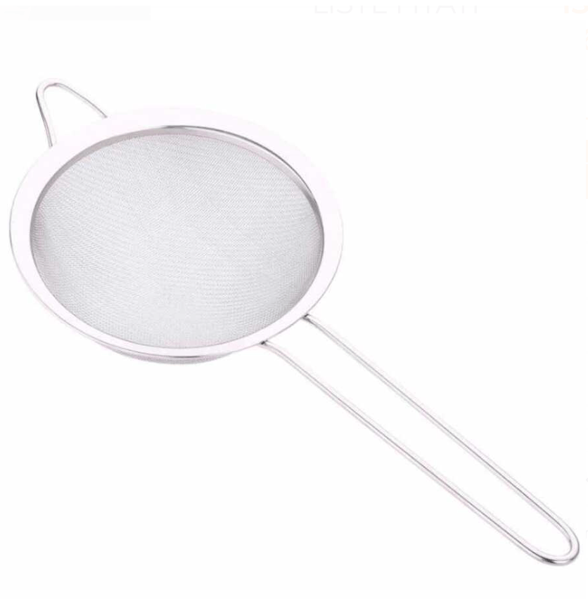 EPINOX Çelik Tel Süzgeç 8 cm (SZ-08) - Paslanmaz Çelik Saplı Profesyonel Çay, Kahve ve Kokteyl Süzgeci