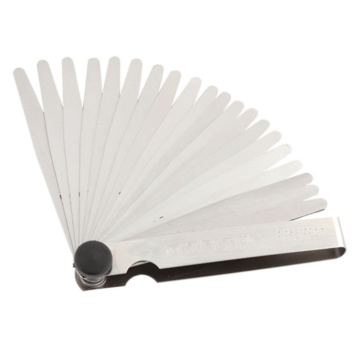 İZELTAŞ 0590150020 Sentil Takımı 0.05–1 mm Metrik 20 Parça - Profesyonel Yay Çeliği Hassas Boşluk Ölçer