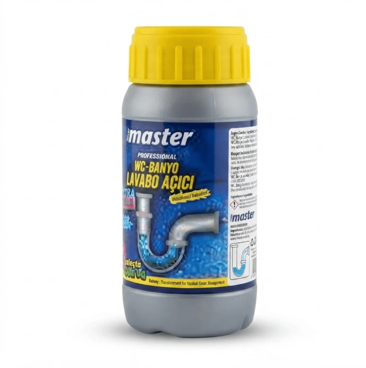 MASTER 500791 Lavabo, WC ve Banyo Açıcı 1000 g – Güçlü Tıkanıklık Giderici