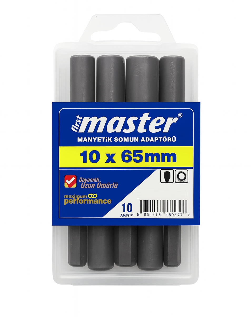 MASTER 530443 Manyetik Somun Adaptörü 10x65 mm – Profesyonel Uzun Vidalama Ucu