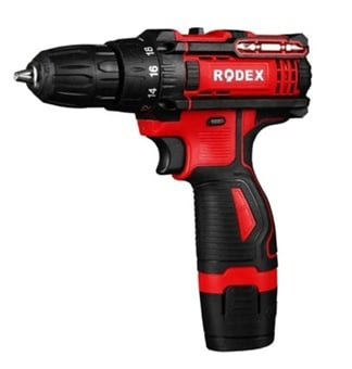 RODEX RDX3320 Akülü Matkap Li-ion Akü 2 Vites 12V 1.3Ah - Profesyonel Kompakt Şarjlı Matkap, Taşınabilir Ahşap ve Metal Delme Makinesi