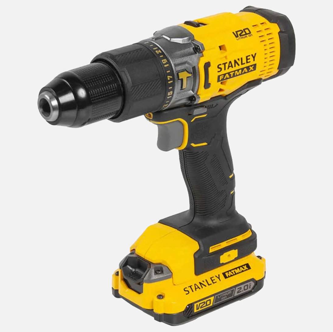 STANLEY FATMAX SCD718D2K-TR 18V 2.0Ah V20 Çift Akülü Kömürsüz Darbeli Matkap
