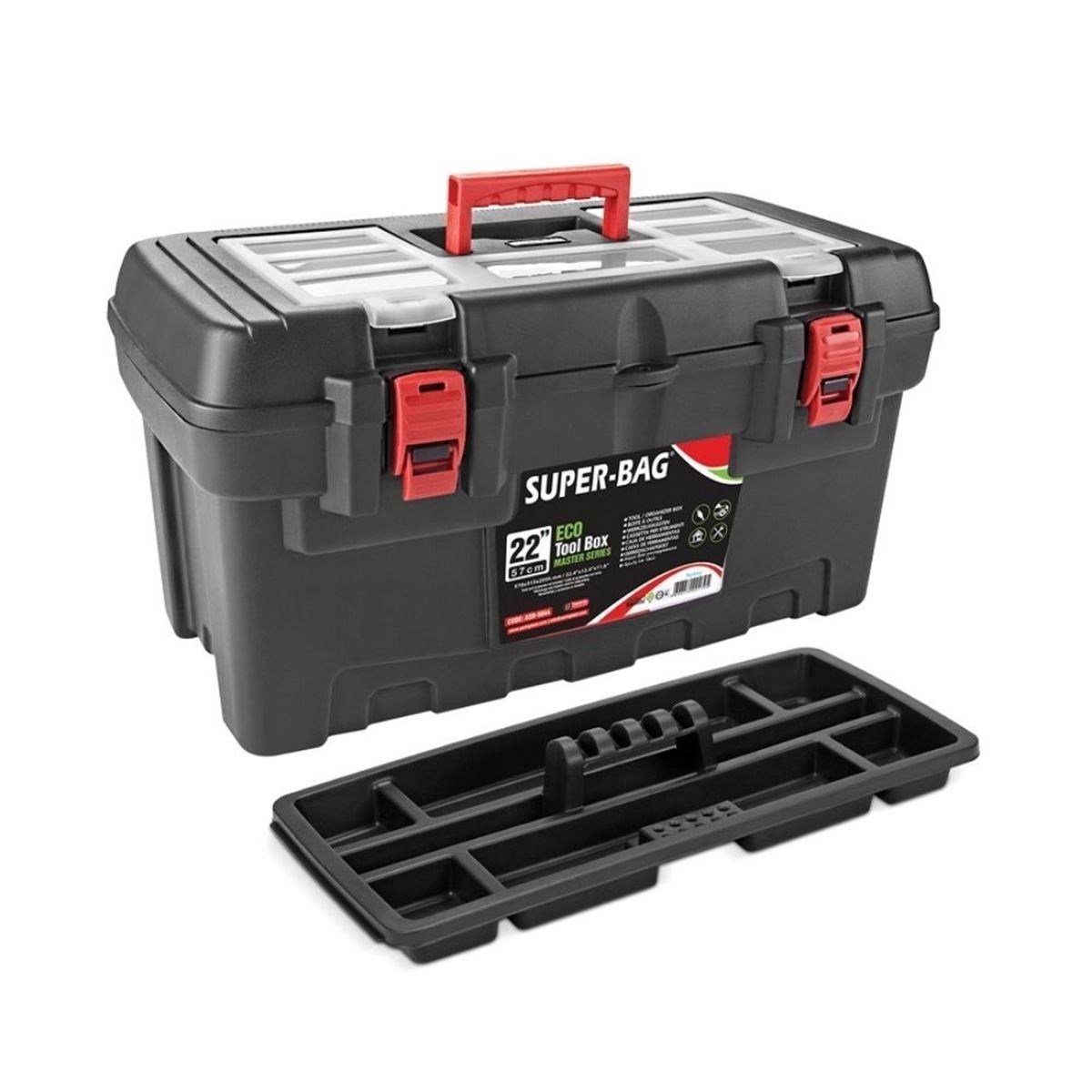 SUPERBAG ASR5044 Takım Çantası Eco Master 22 İnç - Ekonomik ve Dayanıklı Büyük Boy Atölye ve Şantiye Tipi El Aleti Kutusu