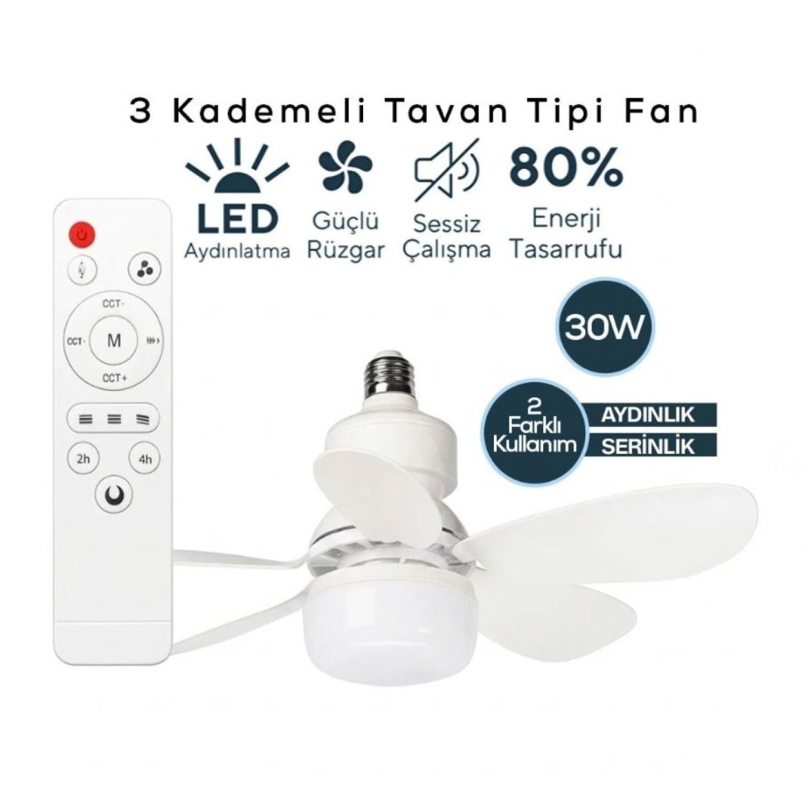 VENTUS Tavan Tipi Fan 3 Kademeli Vantilatör - Profesyonel Endüstriyel Tavan Pervanesi ve Hava Sirkülasyon Fanı