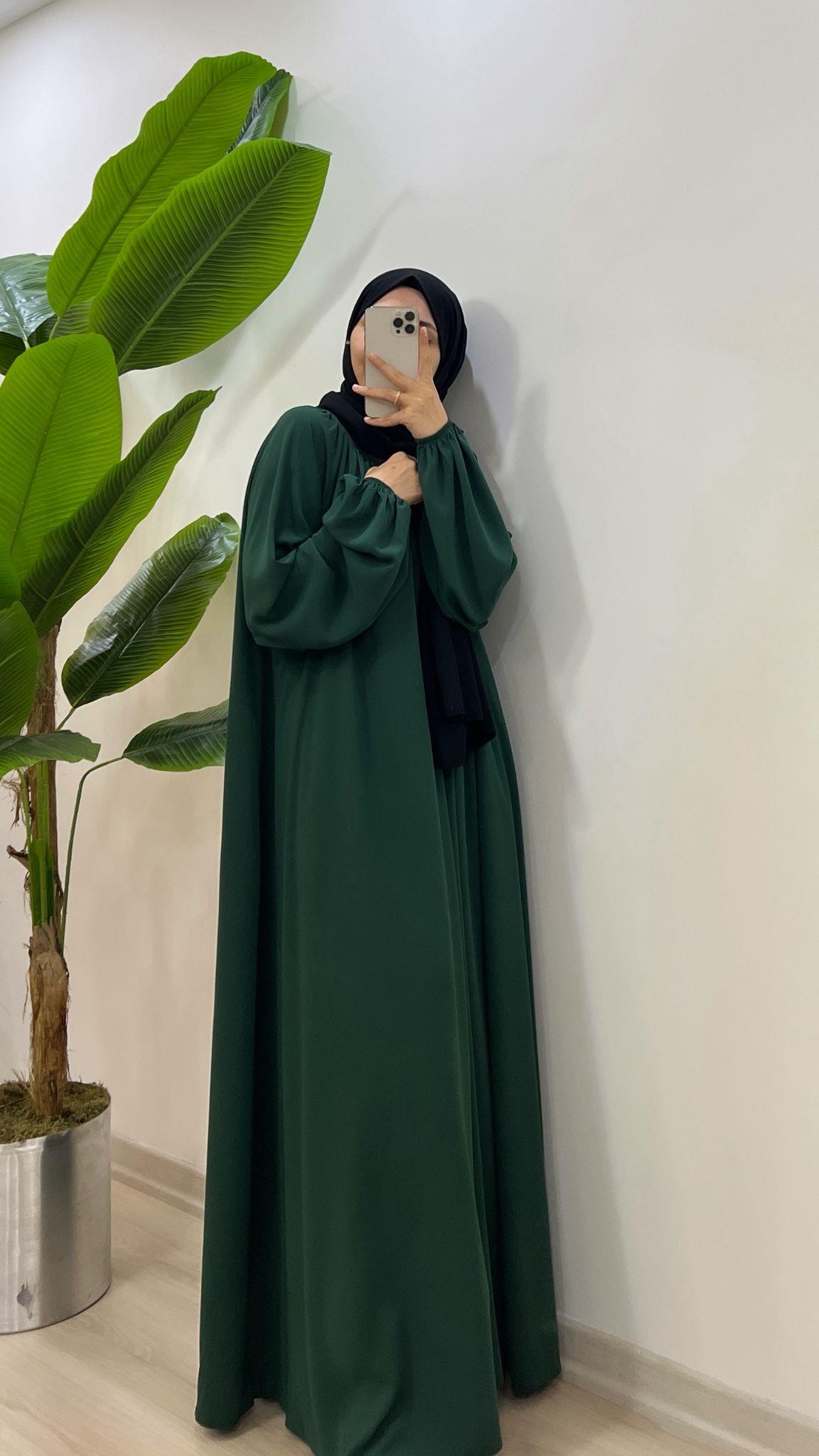 Hira Model Çimen Yeşili – Ümran Özbek Collection--Elbise