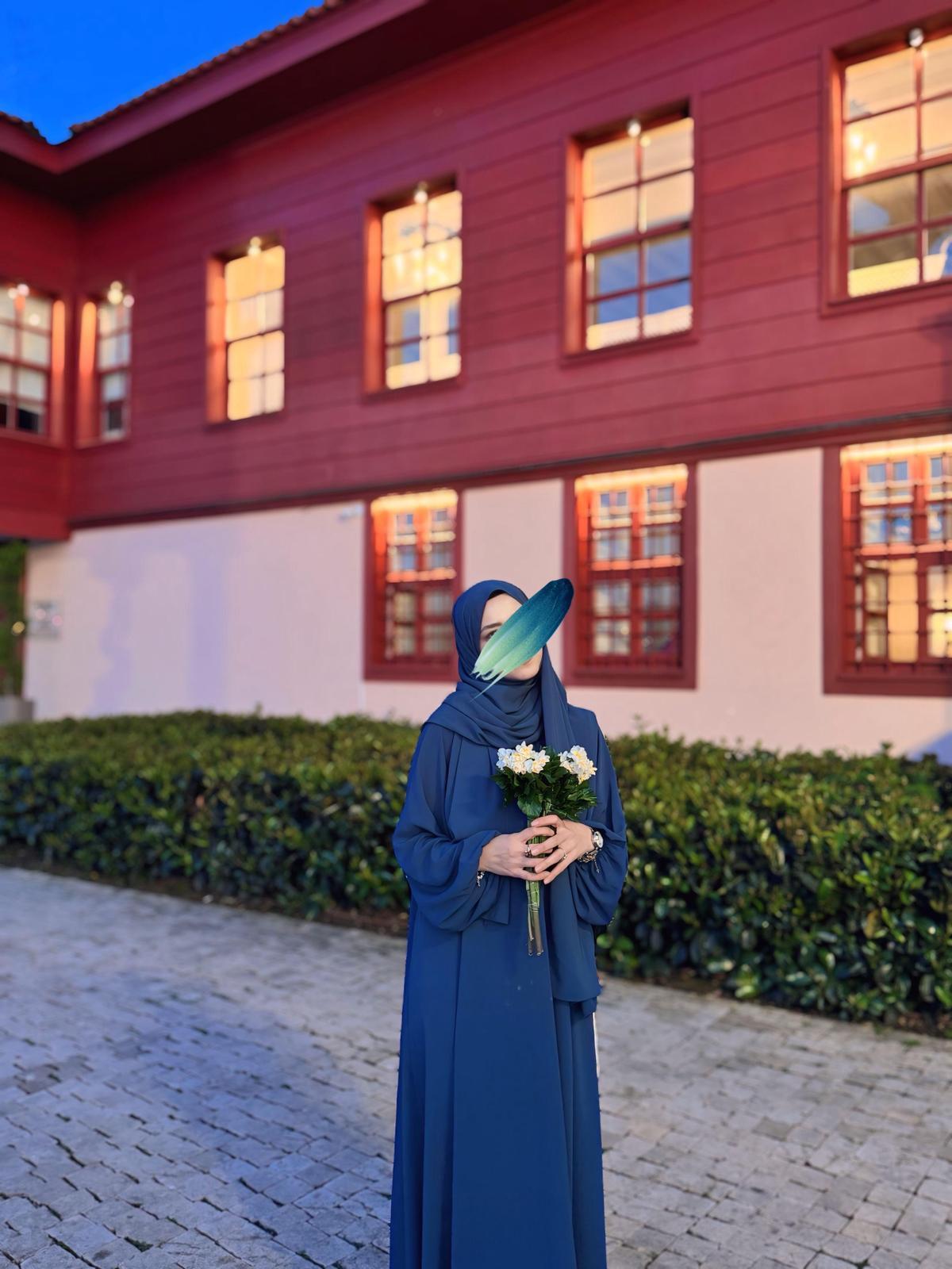 Hira Model İndigo Mavisi – Ümran Özbek Collection--Elbise