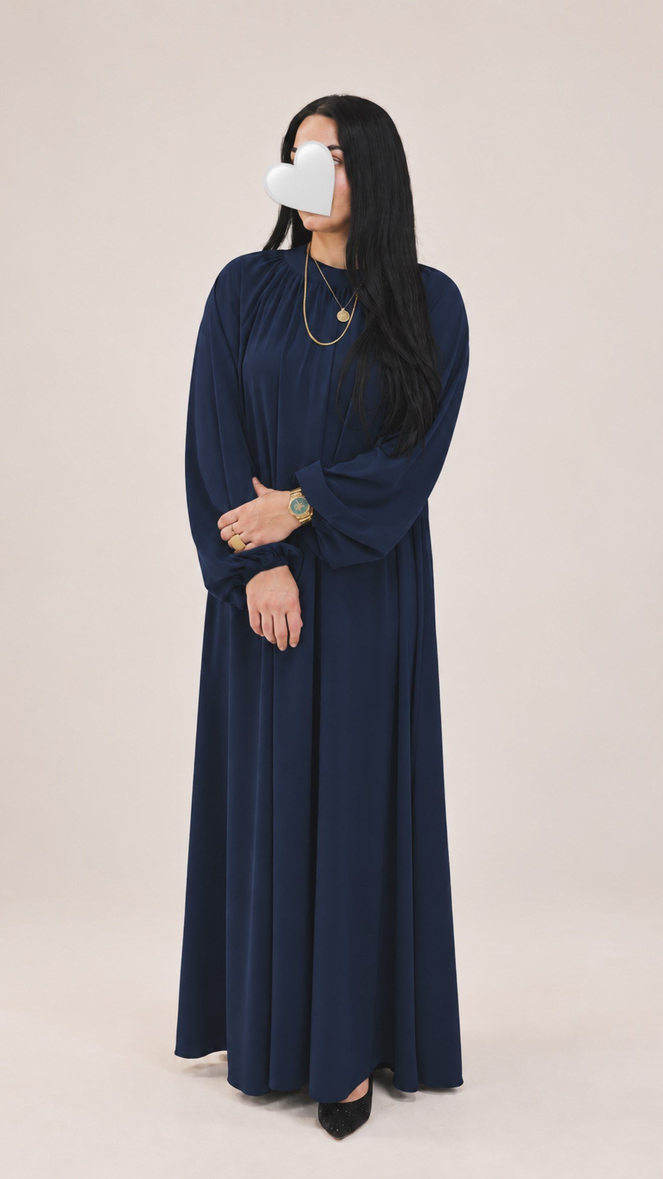 LACİVERT HİRA MODEL--Ferace
