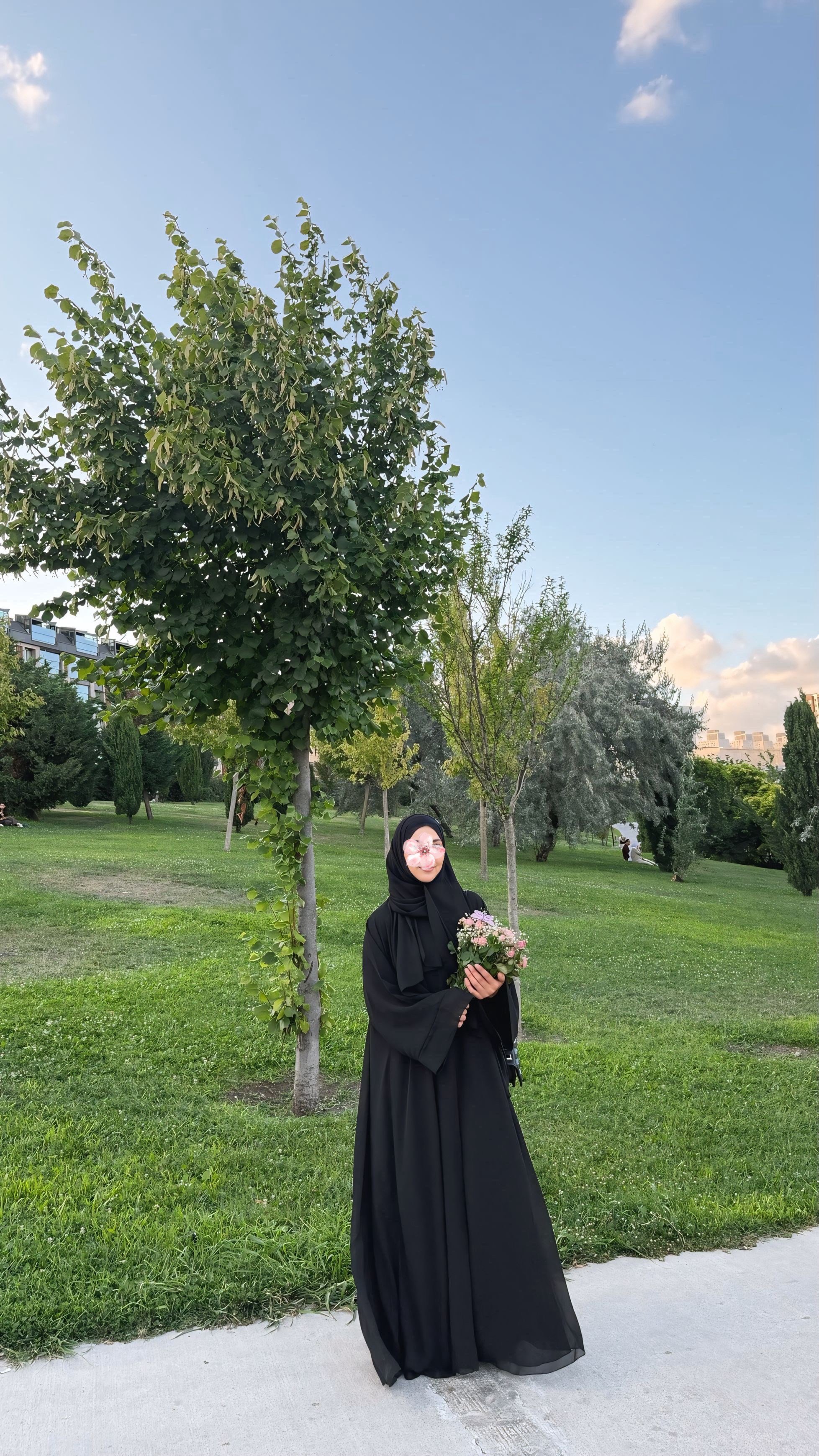 SİYAH ŞAL HEDİYELİ ABAYA TAKIM--Abaya