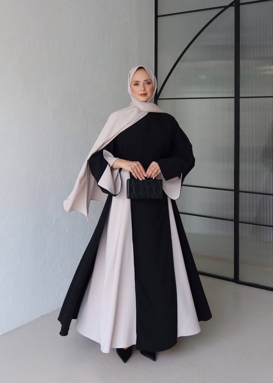 YENİ 4 PARÇA ABAYA TAKIM--Abaya
