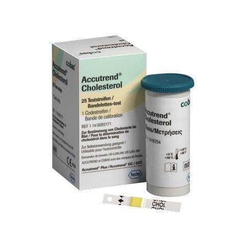 Accutrend Cholesterol - Kolestrol Ölçüm Çubuğu - Stribi 25 Adet