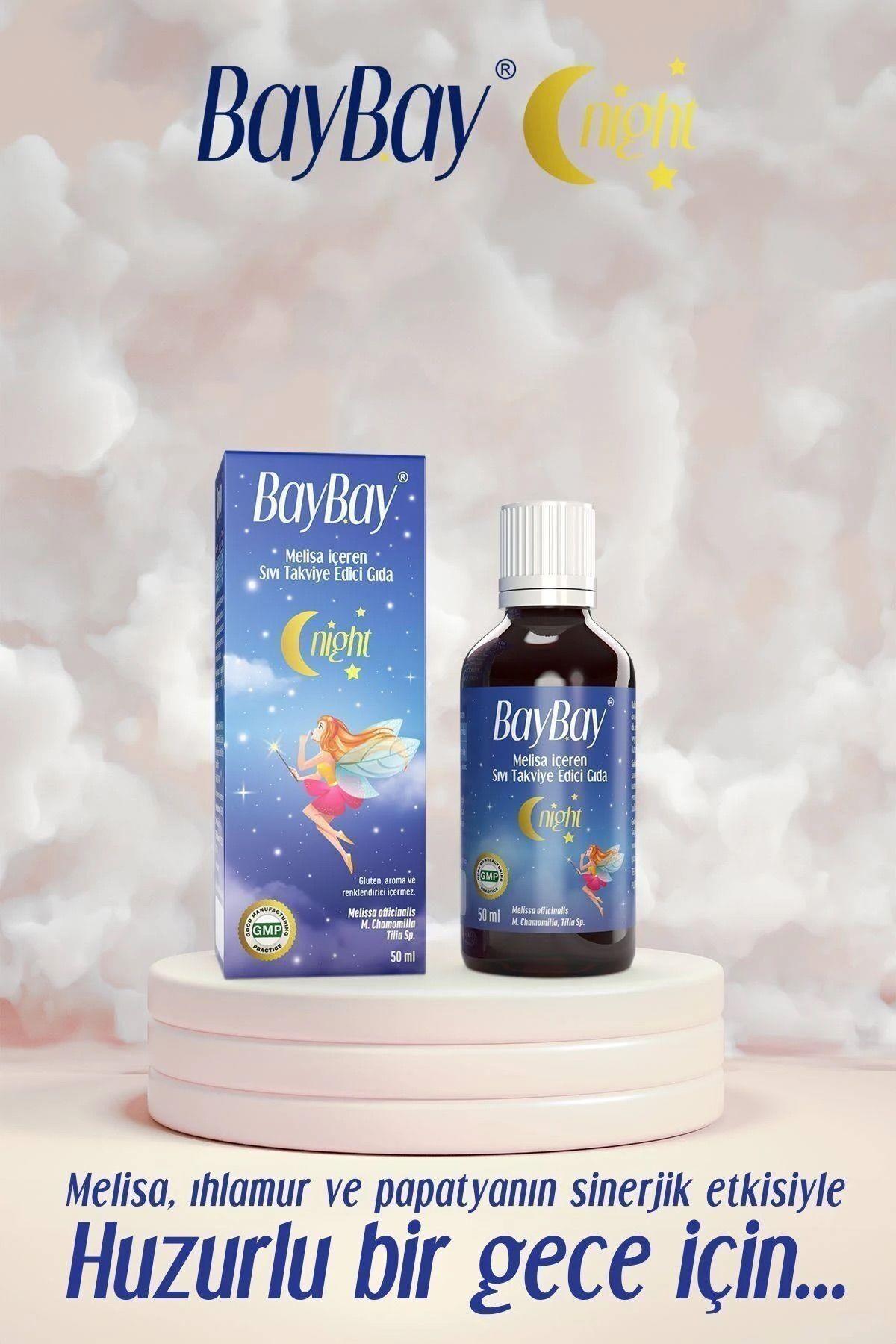 Baybay Night Melisa İçeren Bitkisel Damla 50 ml
