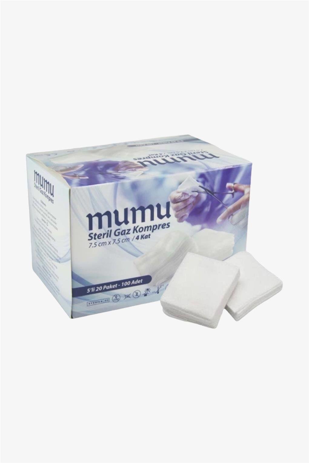Mumu Steril 7,5x7,5 Spanç 100'lü