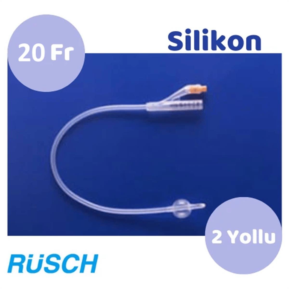 Rüsch 2 Yollu Silikon Foley Sonda