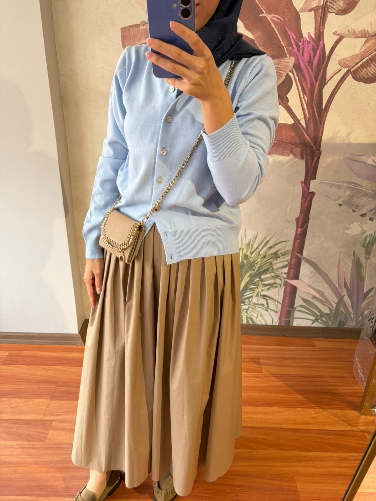 Bebe Mavisi Basic Triko