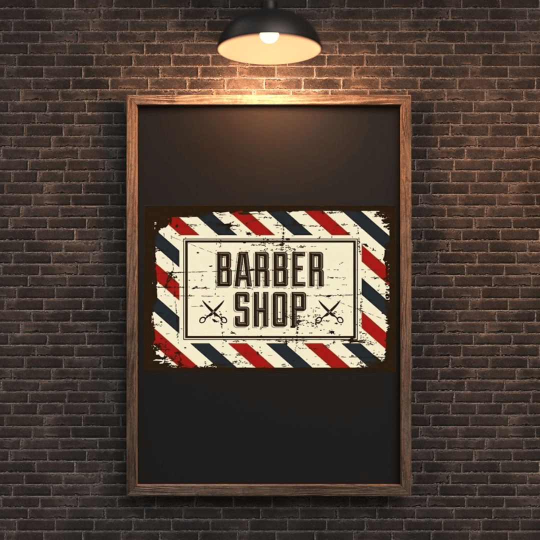30x20 cm Barber Shop