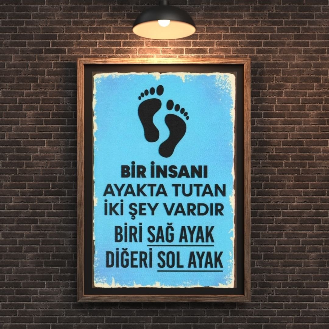 30x20 cm Bir İnsanı Ayakta Tutan