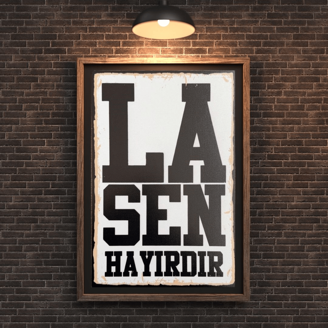 30x20 cm La Sen Hayırdır