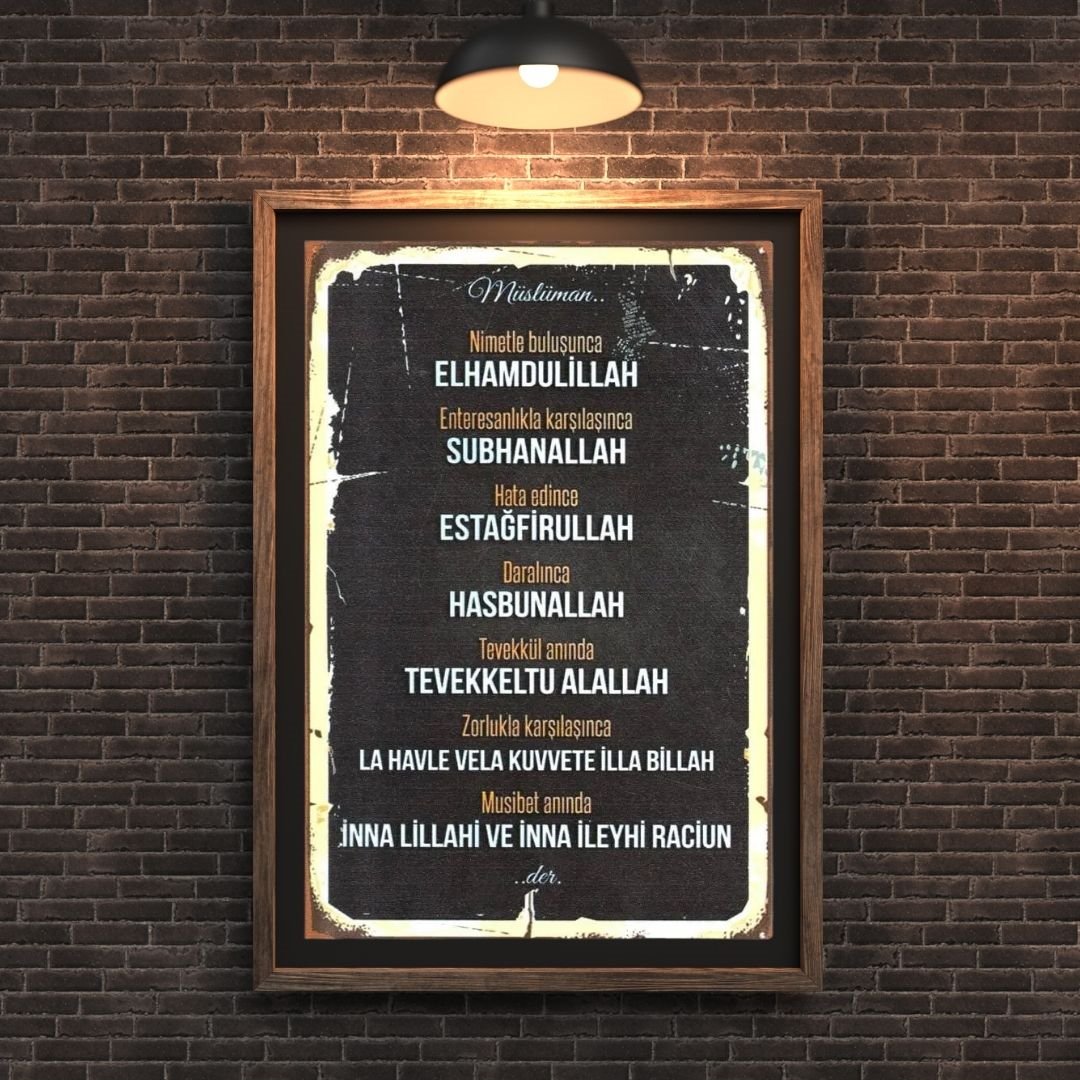 30x20 cm Müslüman 