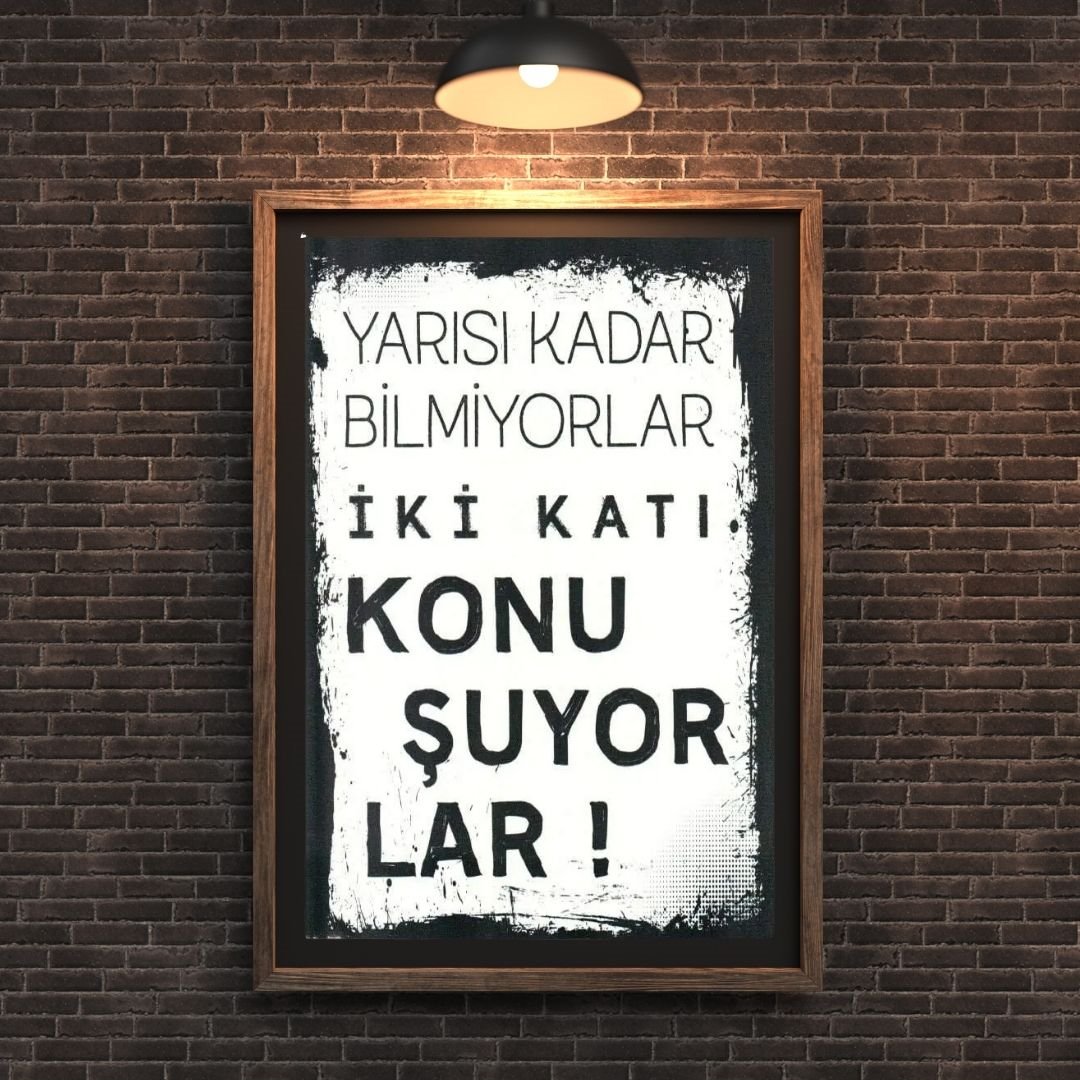 30x20 cm Yarısı Kadar Bilmiyorlar