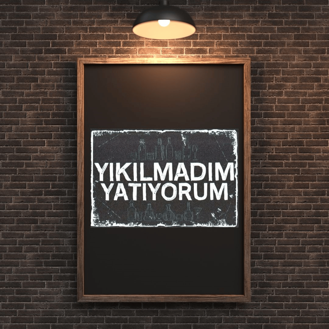 30x20 cm Yıkılmadım Yatıyorum