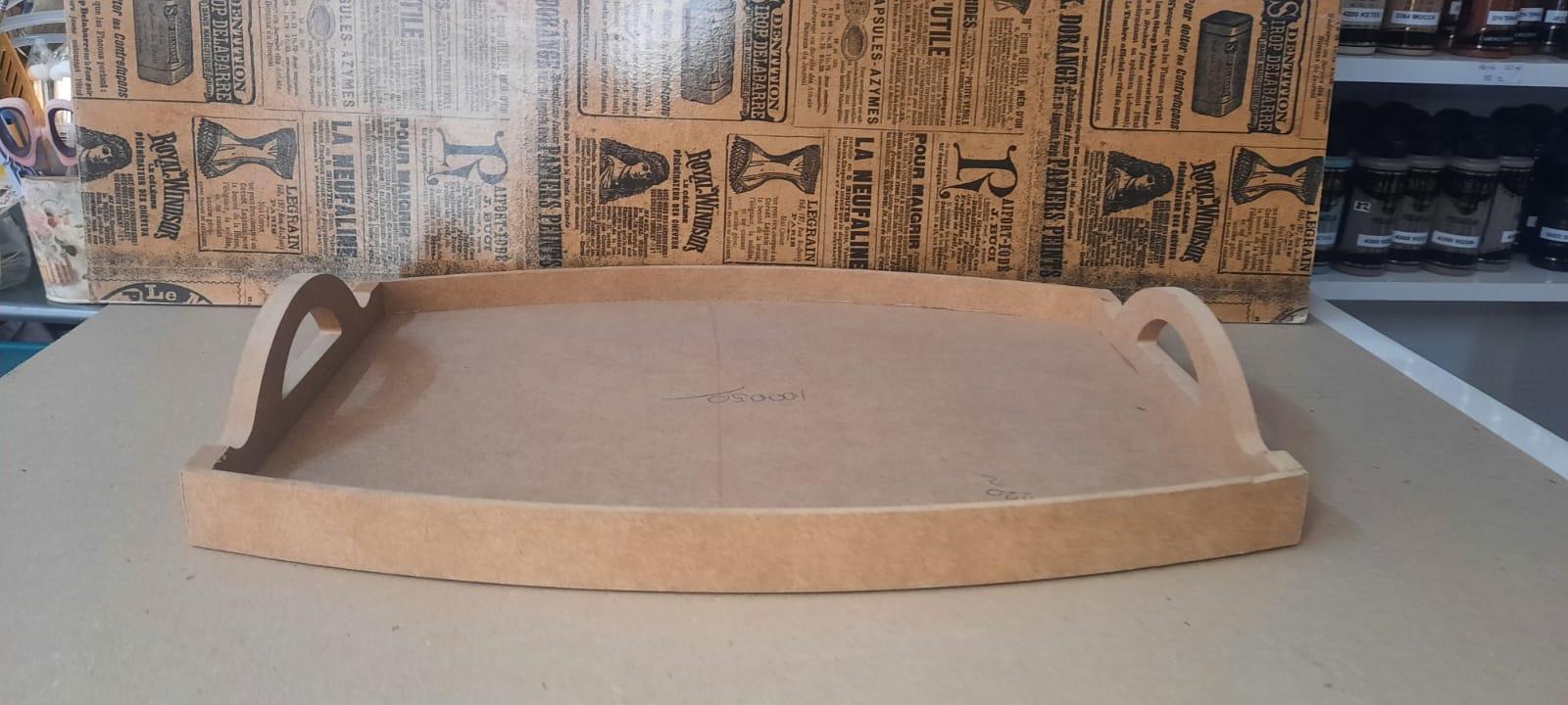 kulplu oval tepsi