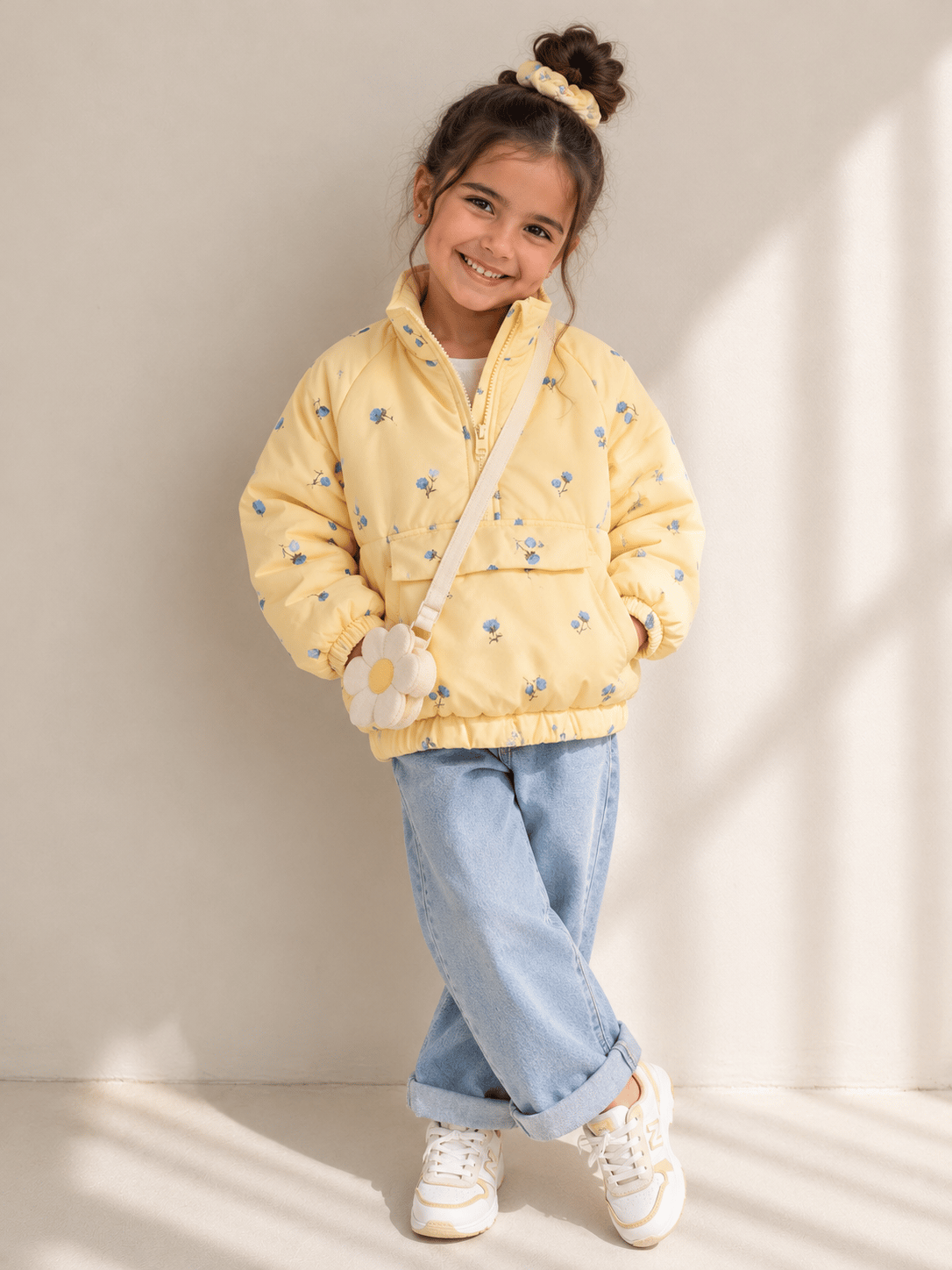 Laciel Paris Sarı Çicekli Mont