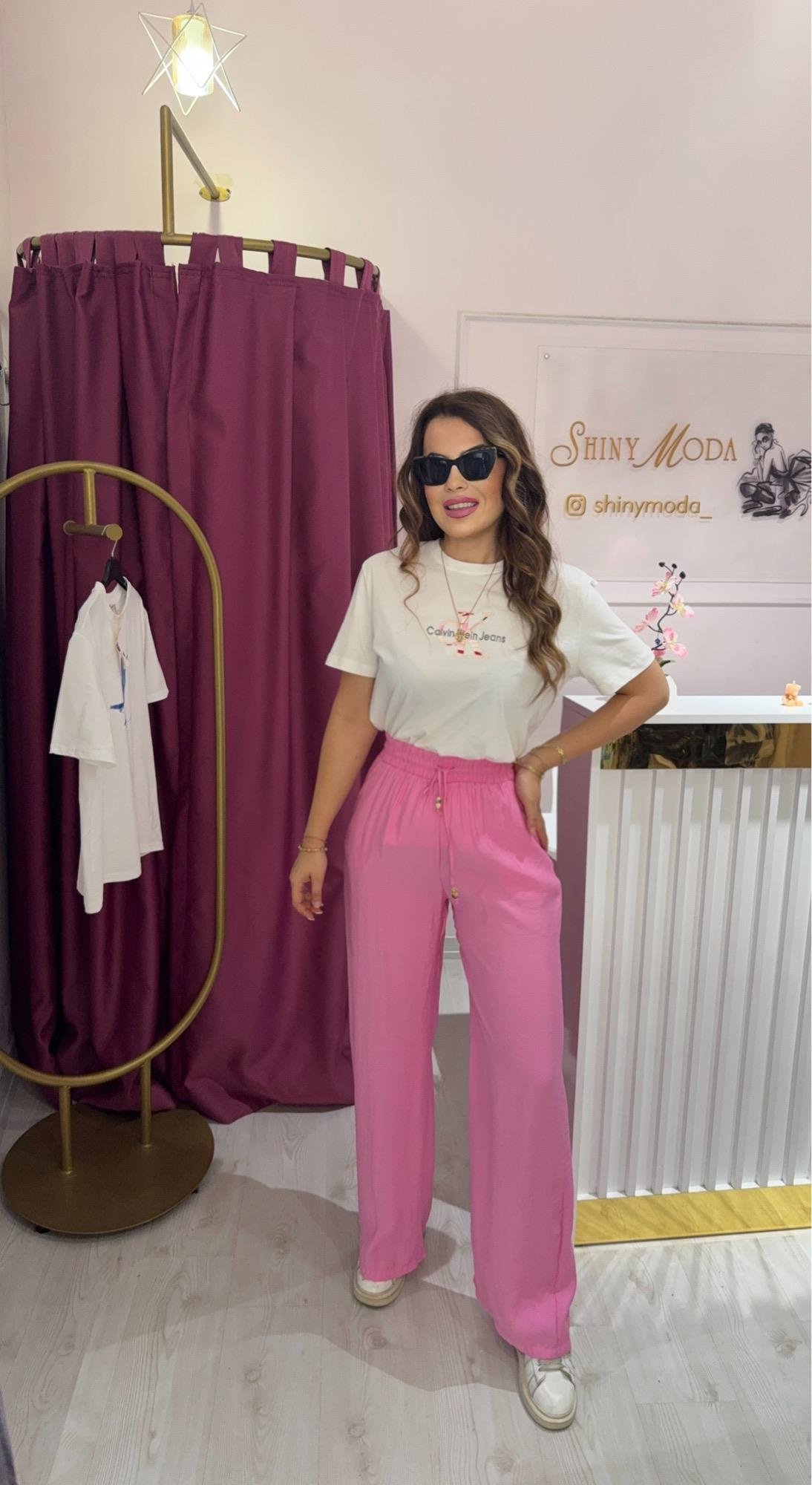 PEMBE TENSEL PANTOLON