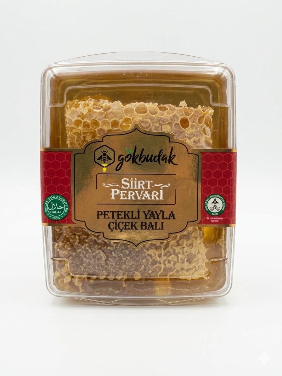 Gökbudak Siirt Pervari Doğal Petek Bal 475g