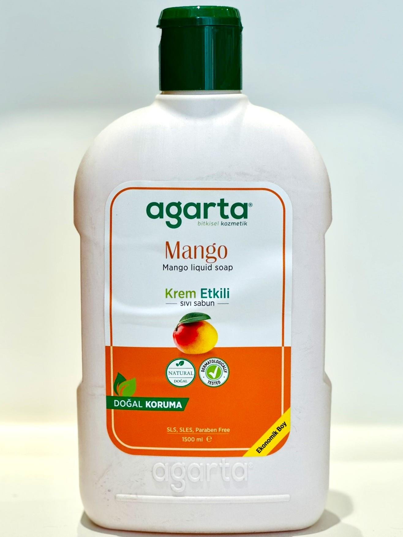 Agarta Doğal Mango Sıvı Sabun 1500 ml