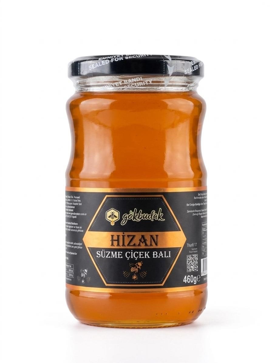Gökbudak Hizan Süzme Çiçek Balı 460g
