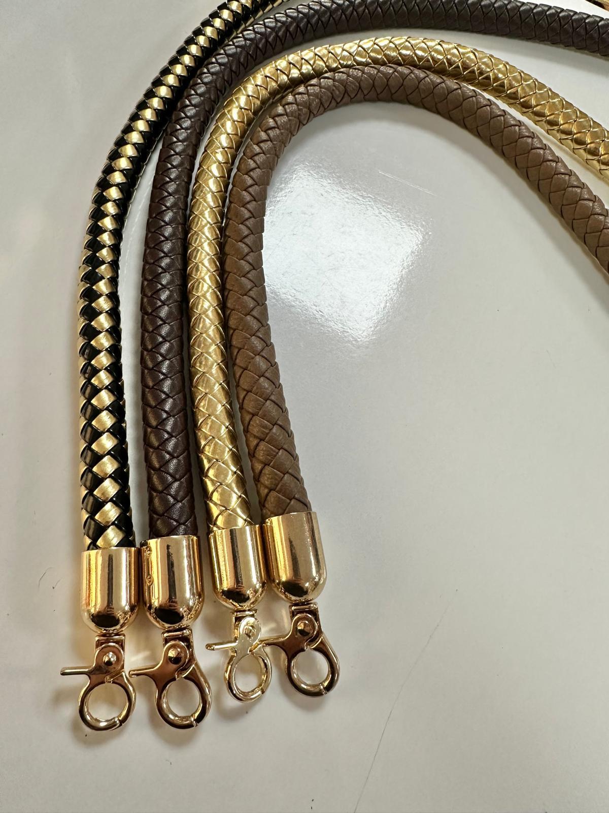 DERİ ÖRGÜ MODELİ ÇANTA ASKISI