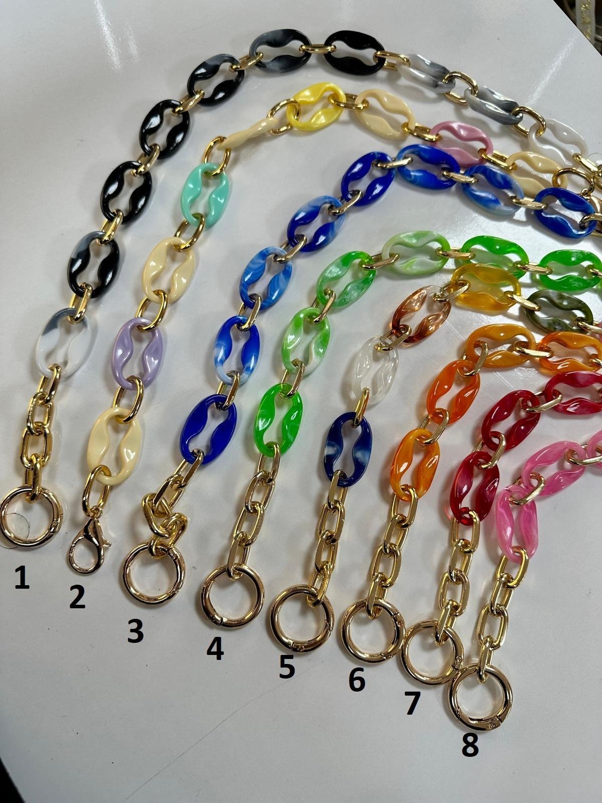 BONCUK MODELİ AKRİLİK ÇANTA ASKISI