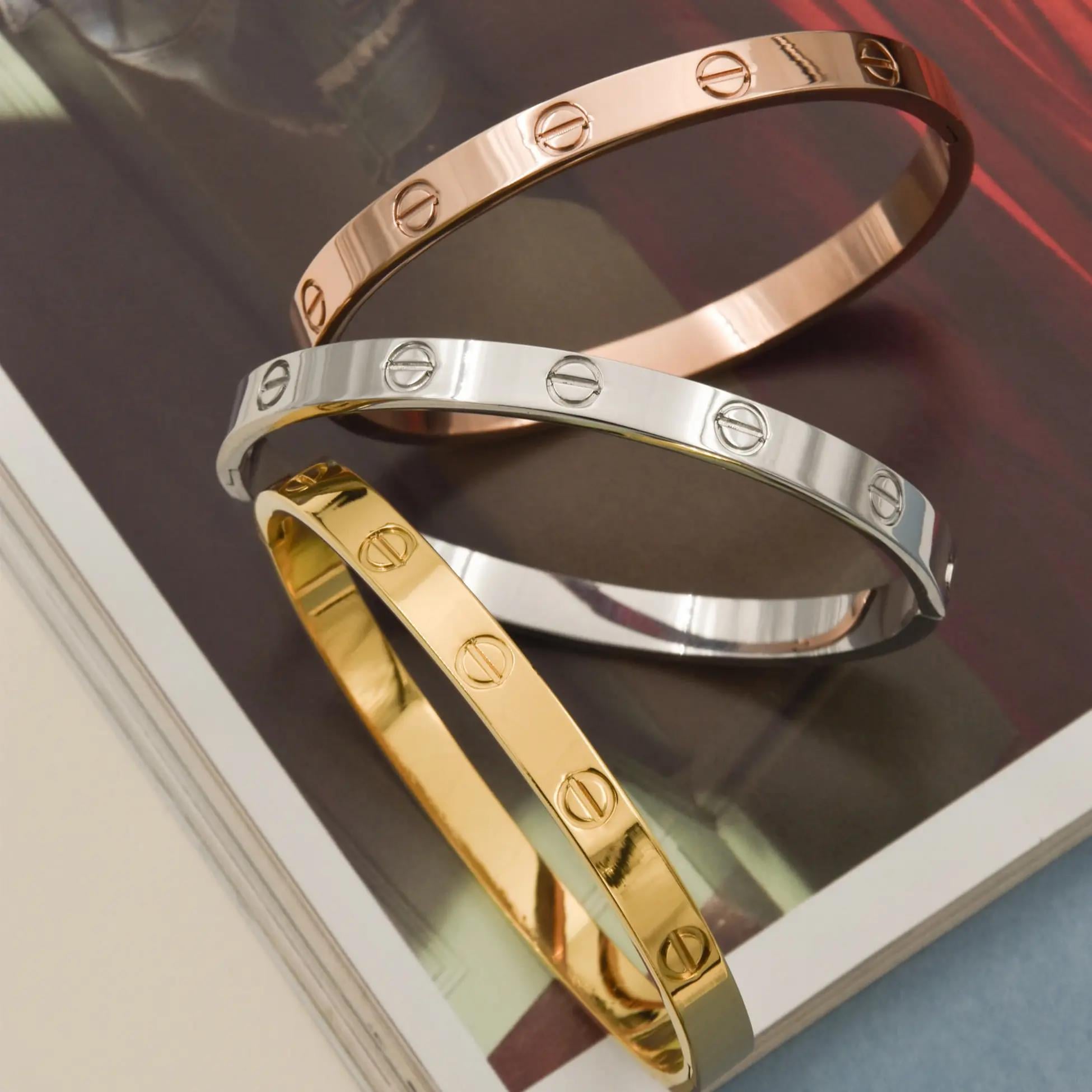 Cartier Çelik Kelepçe