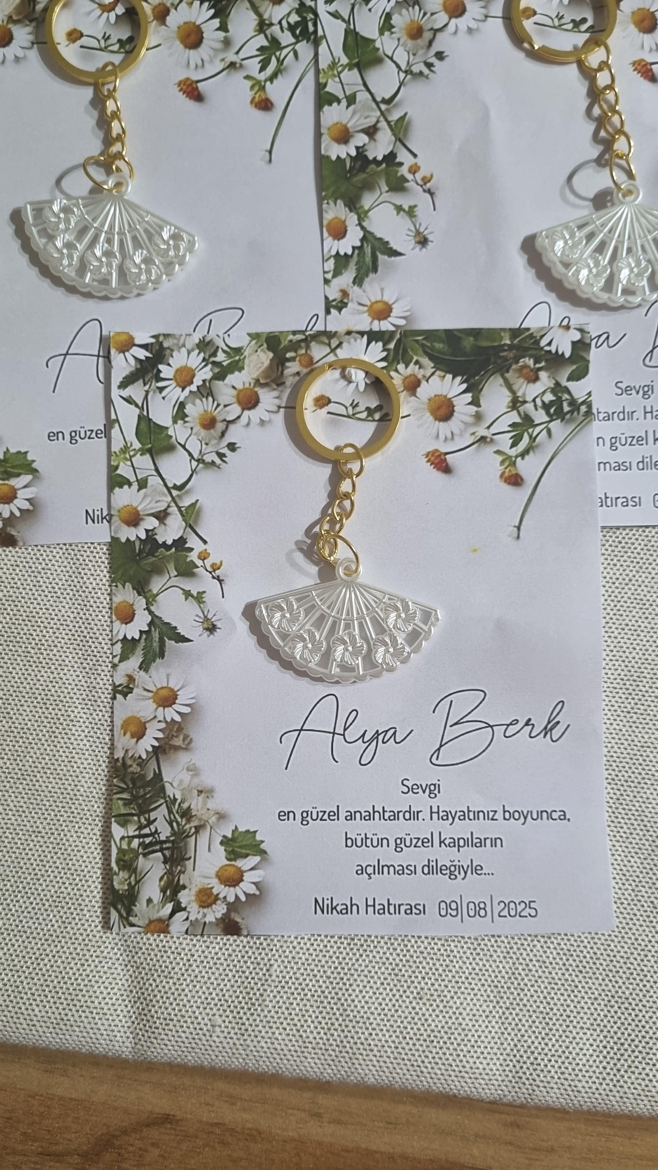 Nikah ve Nişan Yelpaze Anahtarlık